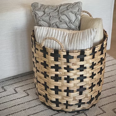Woven Seagrass Handle Baskets Set
